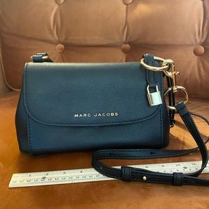 Marc Jacobs Mini Boho Grind black leather crossbody shoulder  bag